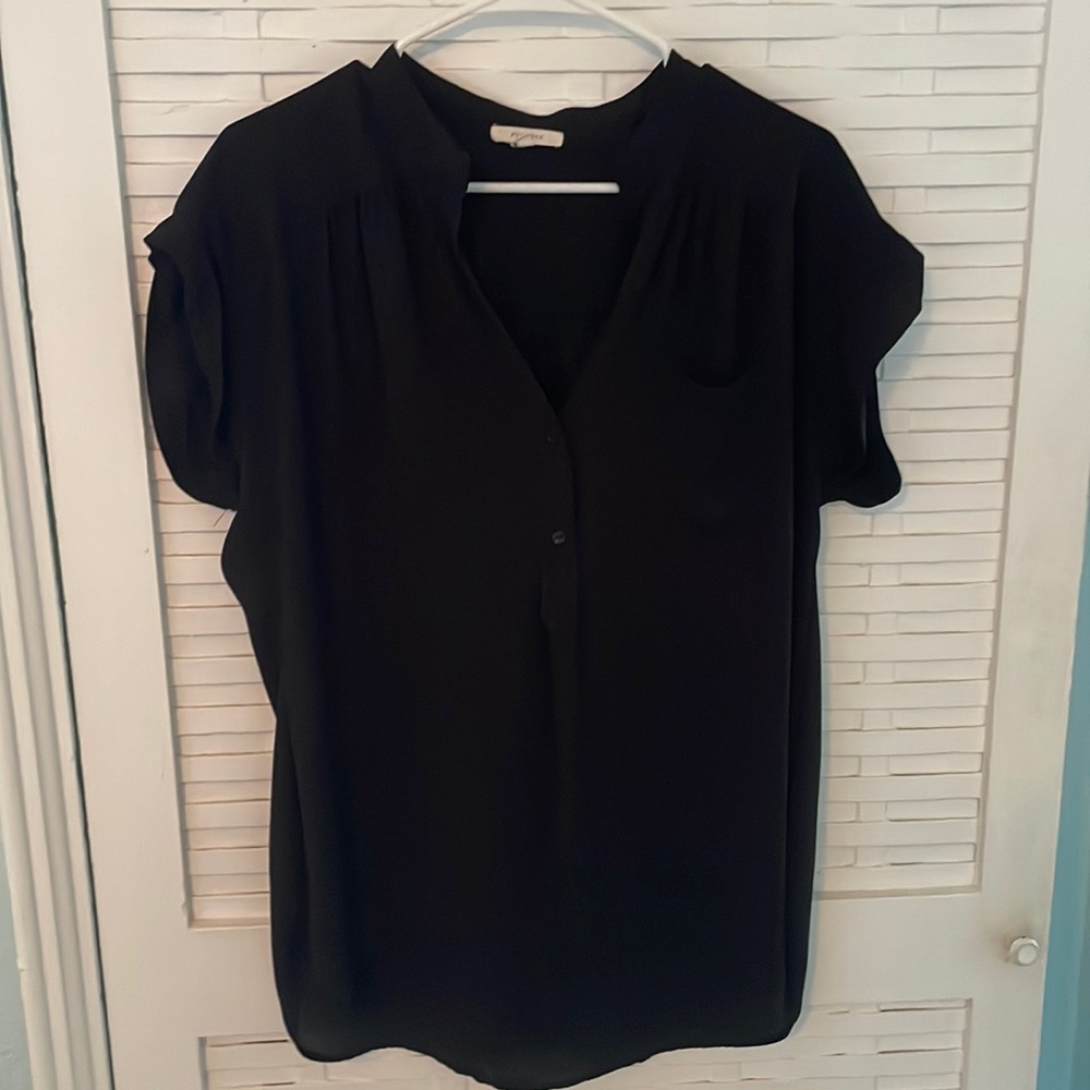 Pleione Black Dress Shirt